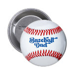 Baseball Dad Gift Button buttons