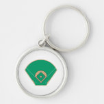 baseball diamond field keychains
