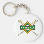 baseball diamond logo keychains
