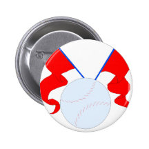 Baseball (Flags) Pinback Button