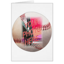 Baseball Frame Greeting Card
