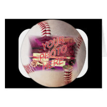 Baseball Frame Greeting Cards