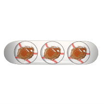baseball glove and baseball vector design skateboard