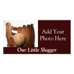 Baseball Glove & Ball Photo Greeting Card