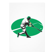 baseball hitter vector illustration personalized announcement