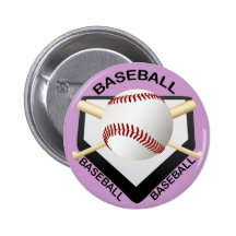 BASEBALL LOGO PINBACK BUTTONS