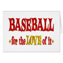 Baseball Love Greeting Card