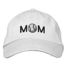 Baseball Mom Embroidered Baseball Cap