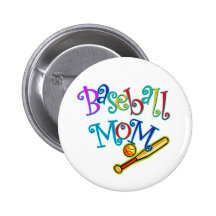 Baseball Mum Pins