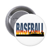 Baseball Pinback Button
