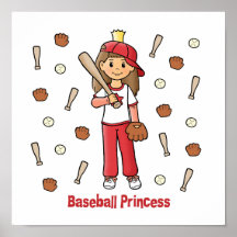 Baseball Princess Posters