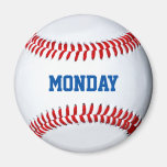 Baseball Refrigerator Magnet Day Of The Week magnets