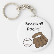 Baseball Rocks T-shirts and Gifts Key Chains
