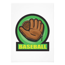 baseball sign mitt icon personalized announcements