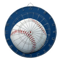 Baseball Theme Blue & White Dart Board Dartboard
