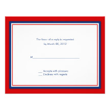 Baseball Wedding Invitation reply cards