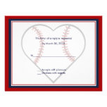 Baseball Wedding Invitation reply cards