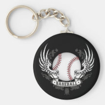 Baseball Wings Keychain