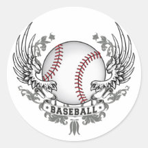 Baseball Wings Sticker