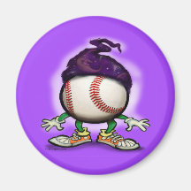 Baseball Wizard Refrigerator Magnet