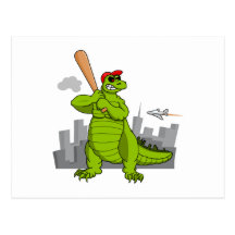 Baseball-zilla Post Cards