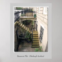 Basement Flat - Royal Circus Edinburgh Scotland Posters