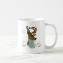 Basenji (chestnut) History Design Coffee Mug
