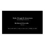 Basic Black Law Firm Director Business Card