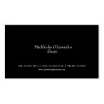 Basic Black Lawyer/Attorney Business Card
