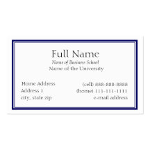 Basic Business Card for Students or Company