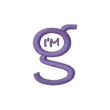 Basic Grey Sweatshirt w Purple Embroidered Logo