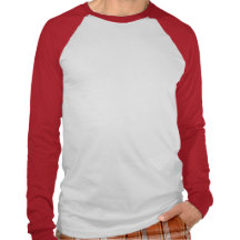 Basic Long Sleeve Raglan White with Canvas Red Shirts