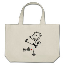 Basic Male Stick Figure Karate T-shirts and Gifts Tote Bag