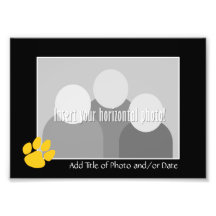 Basic Photo Frame with Tiger Paw Print