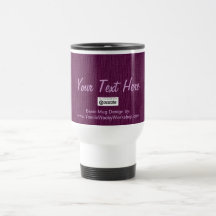 Basic Plum, Your Text Here Coffee Mug
