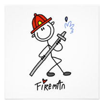 Stick Figure Fireman