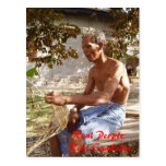Basket maker in Prie Khmeang Village Postcard
