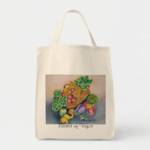 Basket of Vegies Canvas Bag