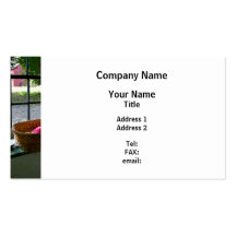 Basket of Yarn Business Card Templates