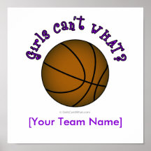 Basketball - Brown/Purple Posters