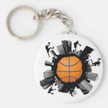 Basketball City Keychain