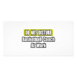 Basketball Coach At Work Customized Photo Card