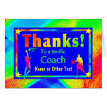 Basketball Coach Star Thank You Card