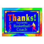 Basketball Coach Thank You Card