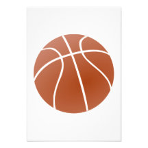 Basketball Custom Invitations