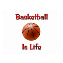 Basketball Is Life Post Card