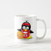 Basketball Penguin Coffee Mug