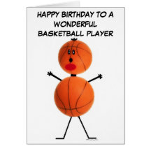 Basketball Player Birthday Card