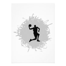Basketball Scribble Style Invitation