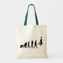 Basketball slam dunk evolution of basketball gift tote bag